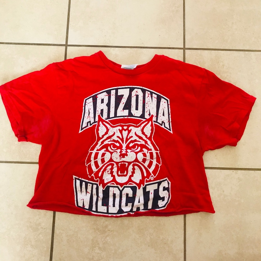 ✨University of Arizona✨ UofA wildcats red crop top shirt